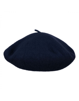 Unisex Pure wool Basque beret cap navy